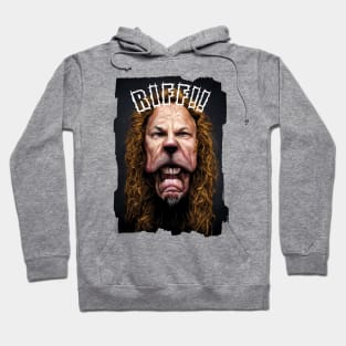 Caricature Of Riff Master James Hetfield As The Cowardly Lion Hoodie